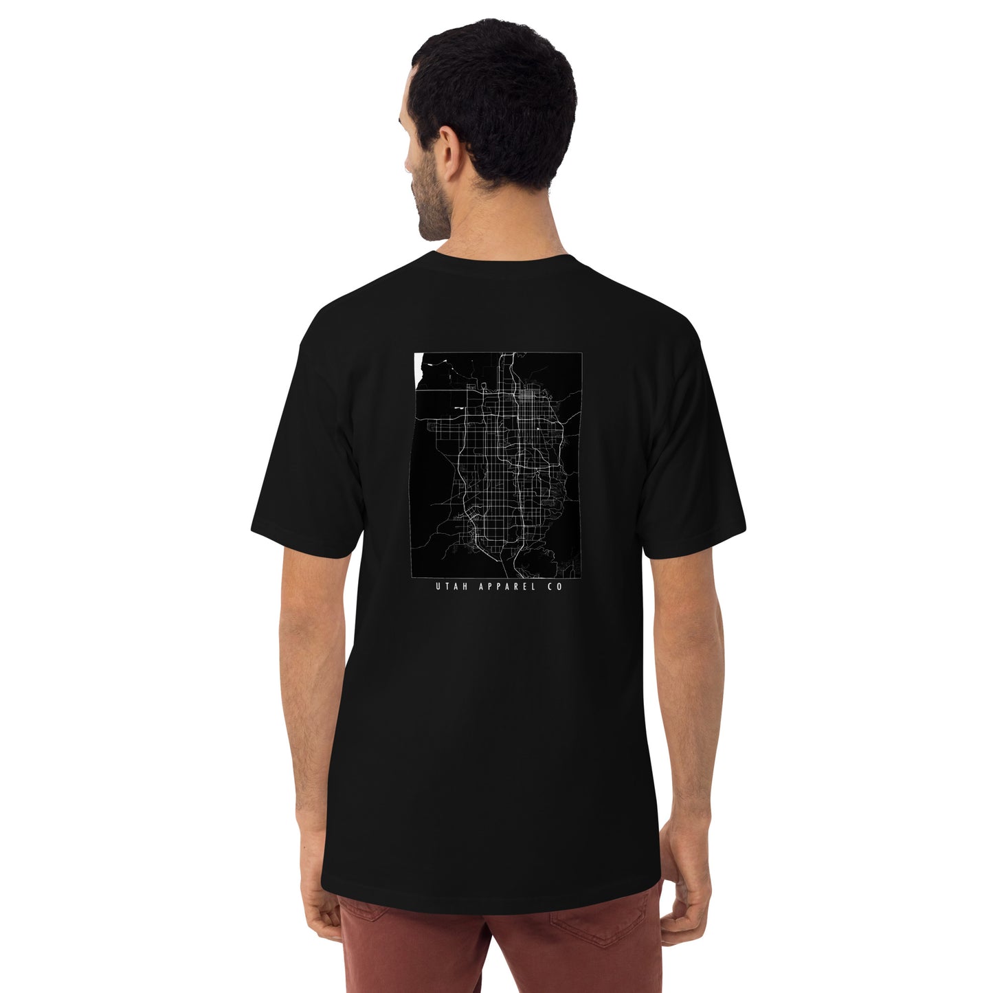 SLC Road Map - Men's Premium Heavyweight T-Shirt