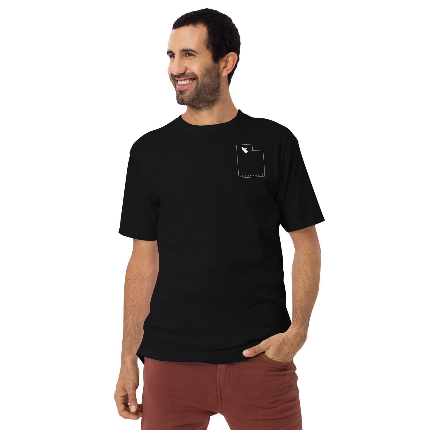 SLC Road Map - Men's Premium Heavyweight T-Shirt