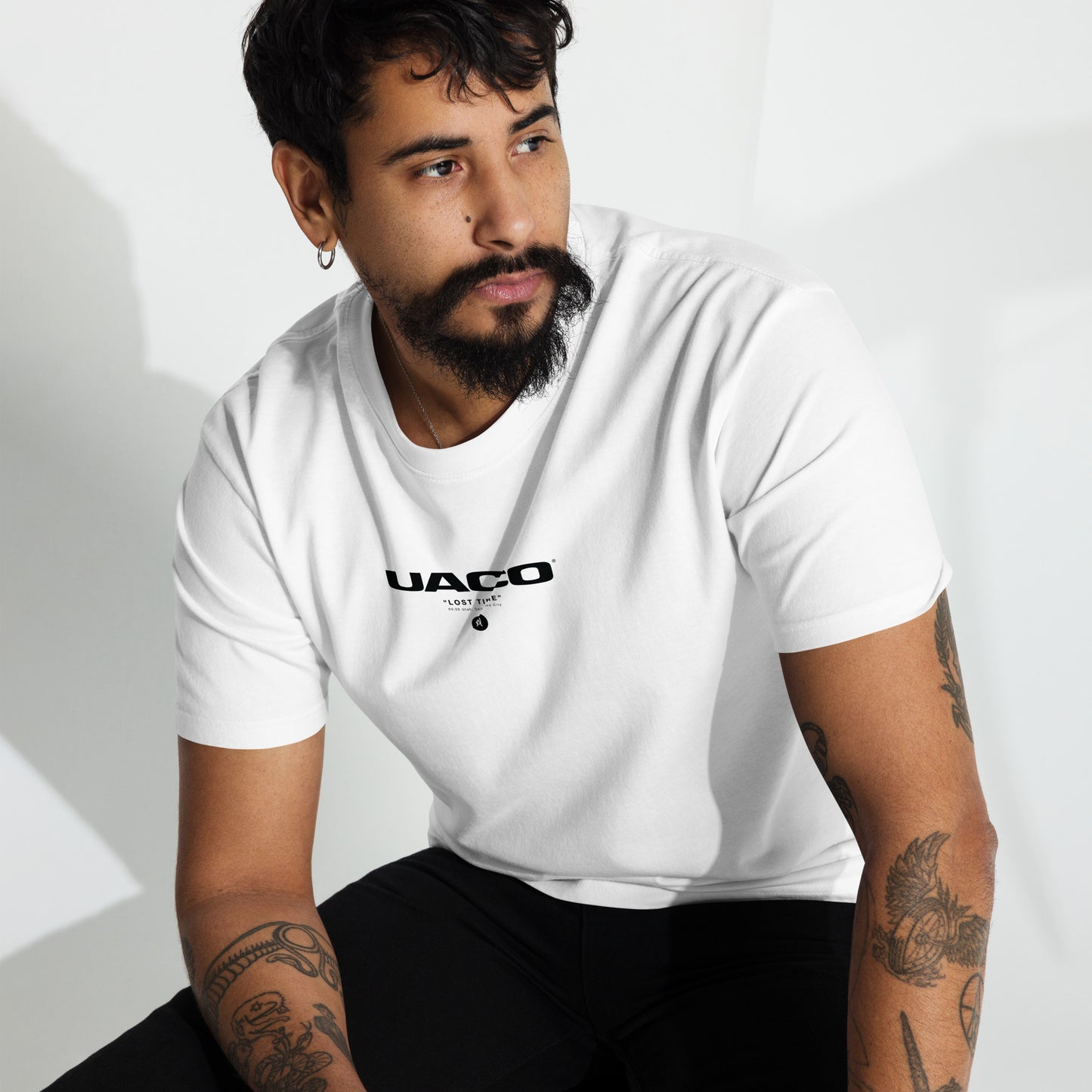 UACO Lost Time - Men’s Premium Heavyweight T-Shirt